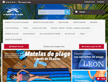 Tablet Screenshot of laserviettedeplage.fr